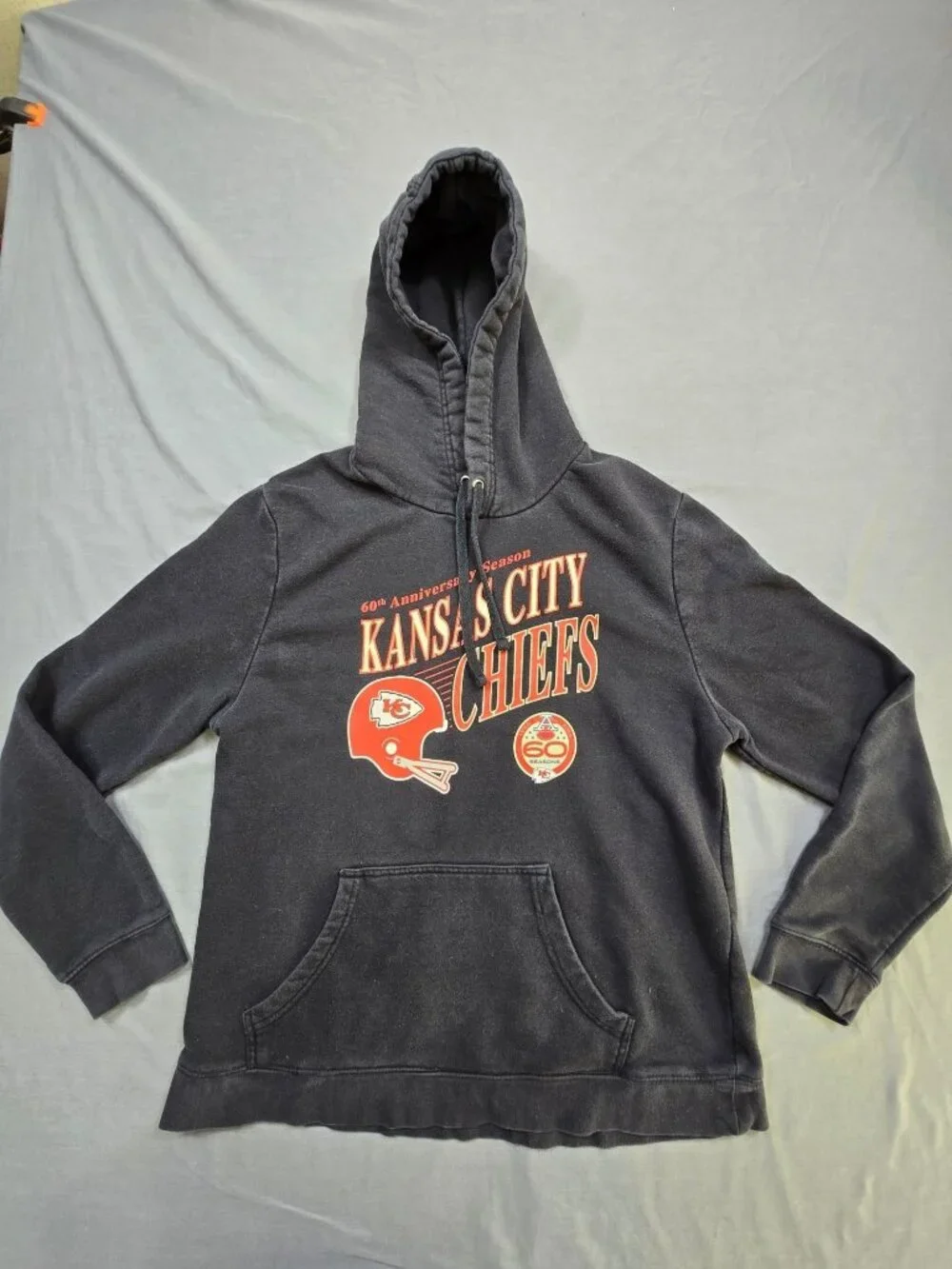 Fanatics Small Hoodie Black Kansas City Chiefs 60th Anniversary NFL Pullover